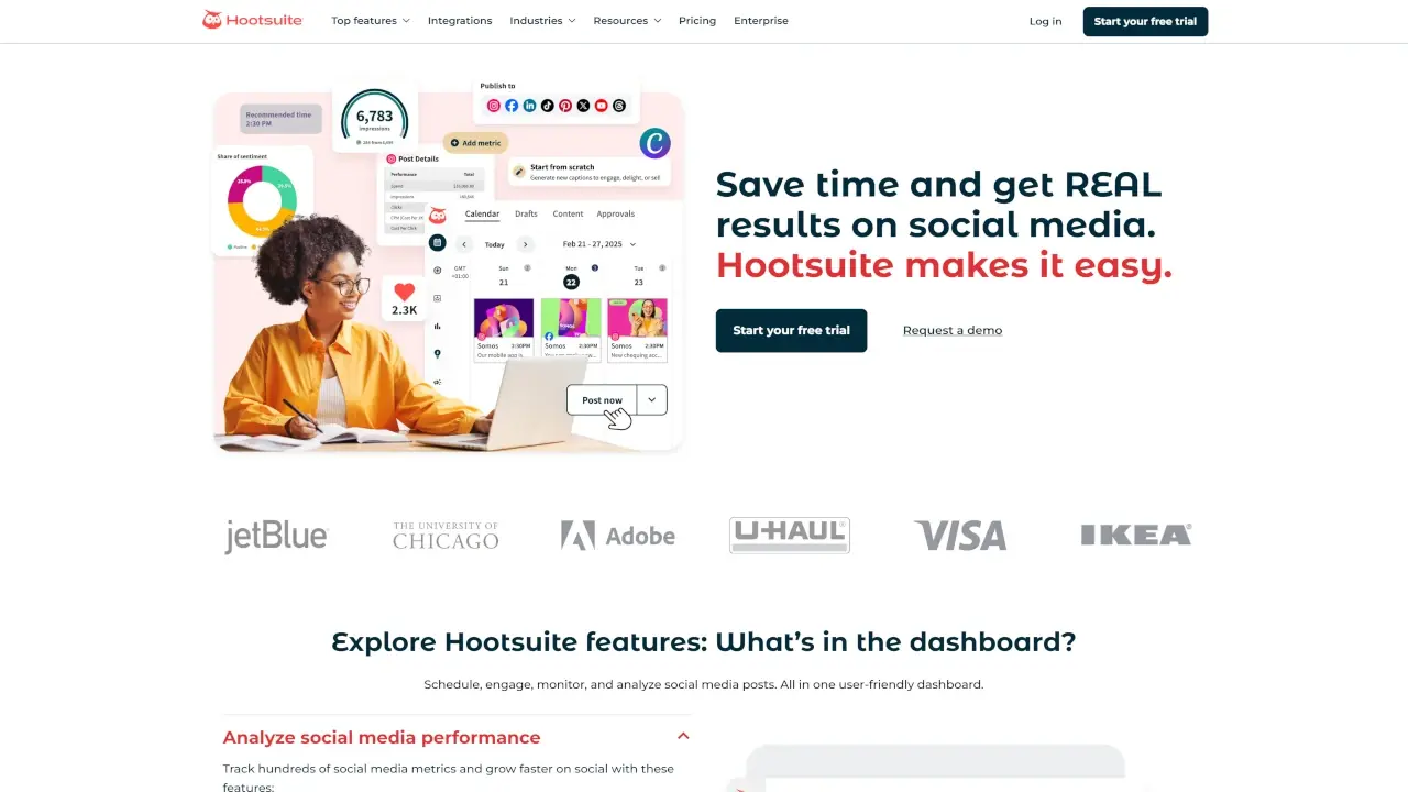 Hootsuite home