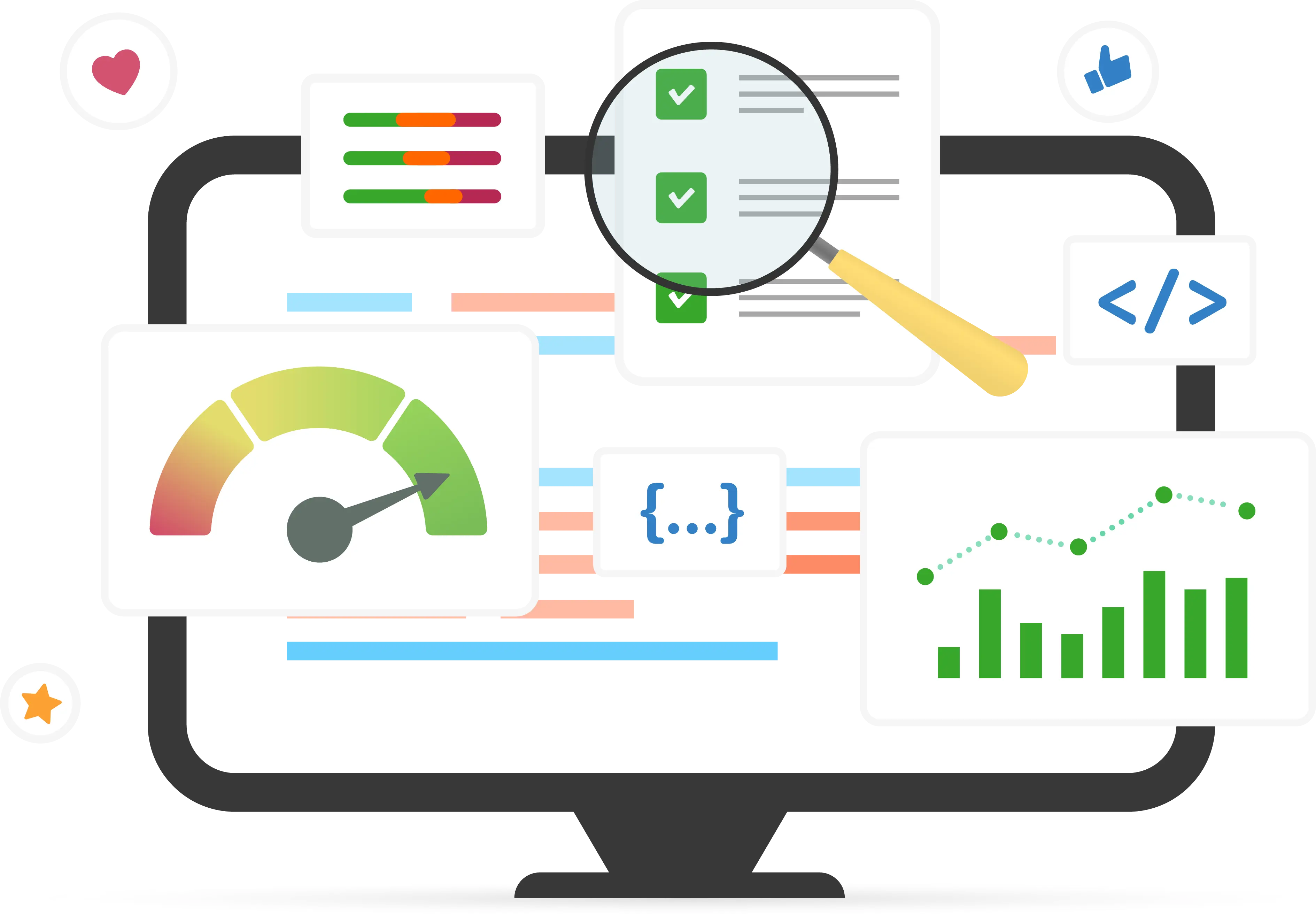 Seo marketing graphs